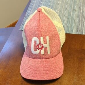 OSU Pink and White OH Trucker Hat